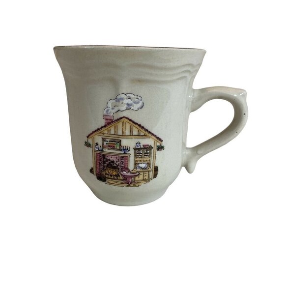 1 Home Sweet Home Coffee Tea Mug Century Stoneware Vintage Cottage House 7oz - Picture 2 of 8